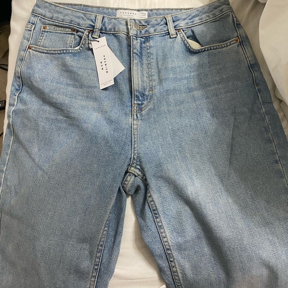 NWT topshop premium mom jeans in bleach wash - Picture 2 of 16